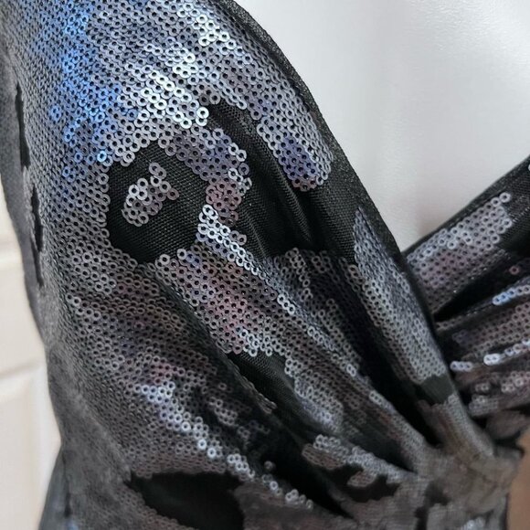 Dynamite  Sequinned Wrap Dress Size Small - Picture 3 of 11